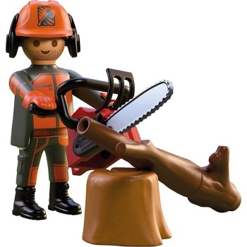 Playmobil Specials Plus Ξυλοκόπος Με Αλυσοπρίονο 72150 4008789721501