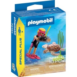 Playmobil Specials Plus Diver With Turtle 72151 4008789721518
