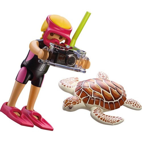 Playmobil Specials Plus Δύτρια Με Χελώνα 72151 4008789721518