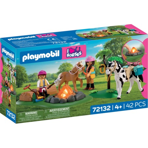 Playmobil Horseback Riding Trip With Campfire 72132 4008789721327