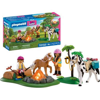 Playmobil Horseback Riding Trip With Campfire 72132 4008789721327