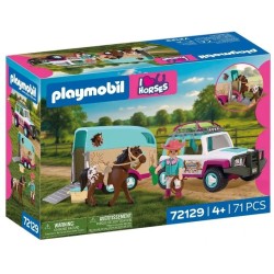 Playmobil Όχημα 4x4 Με Τρέιλερ Μεταφοράς Αλόγου 72129 4008789721297