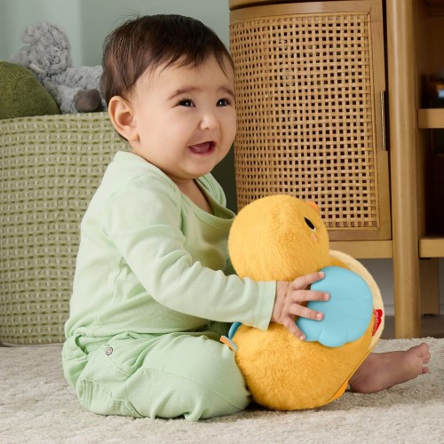 Mattel Fisher-price 4-in-1 Cuddle & Crawl Duck, Baby Musical Tummy Time & Crawling Plush Toy JMX99 194735389094