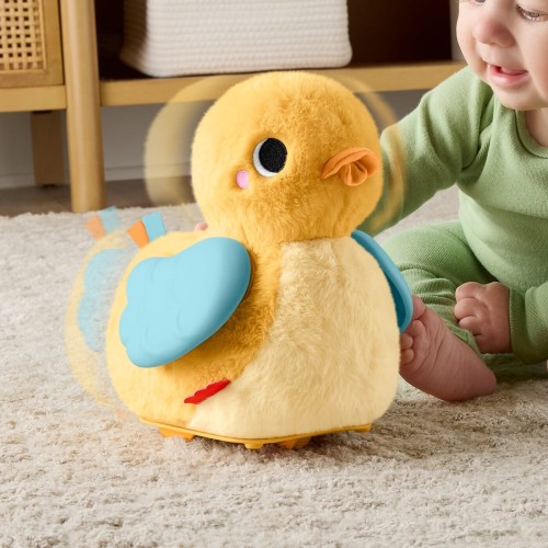 Mattel Fisher-price 4-in-1 Cuddle & Crawl Duck, Baby Musical Tummy Time & Crawling Plush Toy JMX99 194735389094