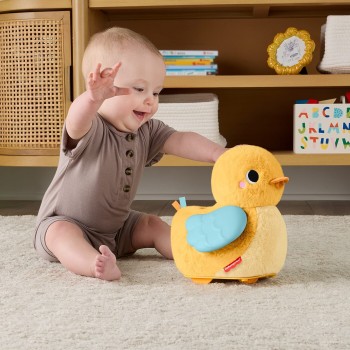 Mattel Fisher-price 4-in-1 Cuddle & Crawl Duck, Baby Musical Tummy Time & Crawling Plush Toy JMX99 194735389094