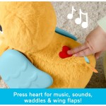 Mattel Fisher-price 4-in-1 Cuddle & Crawl Duck, Baby Musical Tummy Time & Crawling Plush Toy JMX99 194735389094