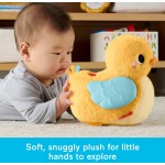 Mattel Fisher-price 4-in-1 Cuddle & Crawl Duck, Baby Musical Tummy Time & Crawling Plush Toy JMX99 194735389094