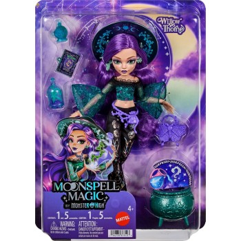 Mattel Moonspell Magic by Monster High Willow Thorne Fashion Doll, Nature Witch With Accessories JMB92 194735373123