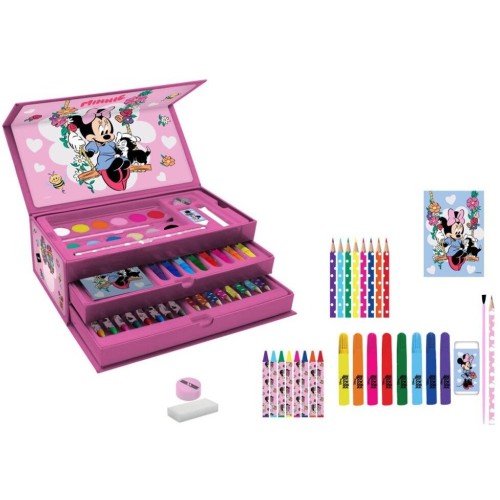 Diakakis imports Disney Minnie Mouse Minnie Mouse Art Set In A Carry Case (27.7X14cm, 000566002 5205698827723