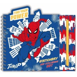 Diakakis imports Spiderman Spider-Man Marker Coloring Pad And Pencil Case (38 Pieces) 000508844 5205698834677