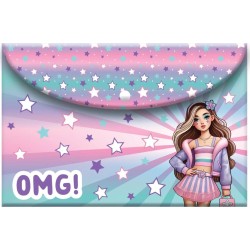 Diakakis imports A4 Button Folder Must Team Fashion Girl 000587337 5205698813856