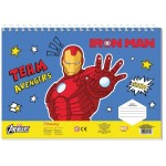 Diakakis imports Marvel Avengers Iron Man 23X33cm Drawing Pad With Stickers (2 Designs) 000506363 5205698817458
