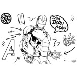 Diakakis imports Marvel Avengers Μπλοκ Ζωγραφικής Iron Man 23X33 Με Αυτοκόλλητα (2 Σχέδια) 000506363 5205698817458