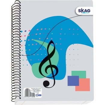 SKAG Spiral Music Notebook A4 40Φ 70gr 113090 5201303113090