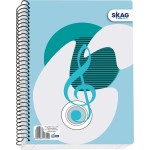 SKAG Τετράδιο Σπιράλ Μουσικής Α4 40Φ 70γρ 113090 5201303113090