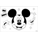 Diakakis imports Disney Mickey & Friends Drawing Pad With Stickers & Stencils, 40 Sheets - 2 Designs 000565863 5205698817120