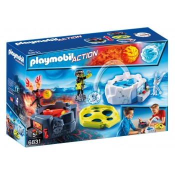 Playmobil Παιχνίδι Με Εκτοξευτήρες Φωτιάς Και Πάγου 6831 4008789068316
