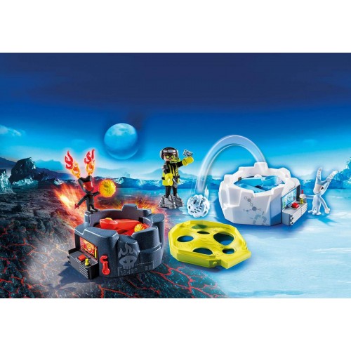 Playmobil Παιχνίδι Με Εκτοξευτήρες Φωτιάς Και Πάγου 6831 4008789068316