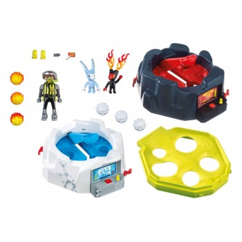 Playmobil Παιχνίδι Με Εκτοξευτήρες Φωτιάς Και Πάγου 6831 4008789068316