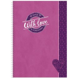 Χάρτινη Πόλη Spiral Notebook Α4 2 Sub / Pink - KONSTANTINA 6 HP BTS 00094 5206021157173