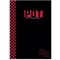 Χάρτινη Πόλη Spiral Notebook Α4 2 Subjects Black - Panos Dent HP.BTS 00072 5206021156954