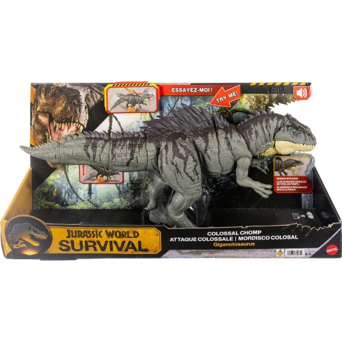 Mattel Jurassic World Colossal Chomp Giganotosaurus Figure With Big Bite, Multi Direction Attack JKG93 194735349722