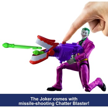 Mattel DC Premier 6.5 Inch The Joker Action Figure Series 1, 22 Articulations, Chatter Teeth Weapon JMD94 / JMD97 194735375080