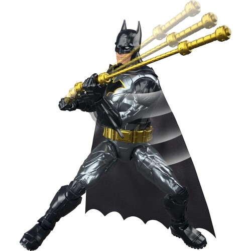 Mattel DC Crime Crusher Batman Action Figure, 25 Plus Phrases & Sounds, Articulation, 4 Weapons JMD53 194735374656