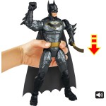 Mattel DC Crime Crusher Batman Action Figure, 25 Plus Phrases & Sounds, Articulation, 4 Weapons JMD53 194735374656