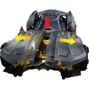 Mattel DC Premier Batmobile Vehicle, Batman Signature Crime Fighting Car With Bat-drone Cannon JMD52 194735374649