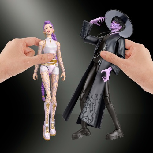 Mattel Kpop Demon Hunters Rumi & Jinu Final Battle Action Figure Set, 4 Accessories, Swappable Hands & Faces JRY40 194735430918