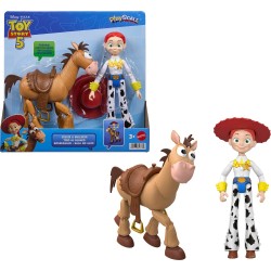 Mattel Disney and Pixar Toy Story 5 Jessie & Bullseye Playscale 7 Inch Action Figures 2 Pack JKV21 194735356782