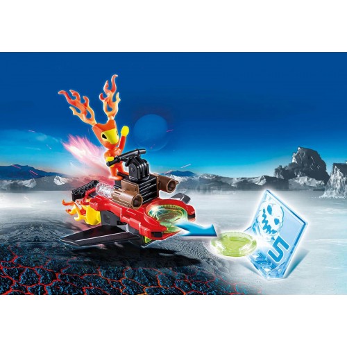 Playmobil Firefighter Με Εκτοξευτή Δίσκων 6834 4008789068347