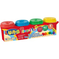 Diakakis imports Play Dough Luna Toys 60gr X 4 Colors 000620526 5205698216053