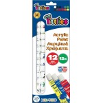 Diakakis imports Ακρυλικά χρώματα The Littlies 12ml 12 χρώματα 000646776 5205698486005