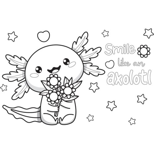 Diakakis imports Μπλοκ  Must Team Axolotl με αυτοκ-στενσιλ- 2 Σελ Χρωμ. 2 Σχέδια 000587452 5205698820106