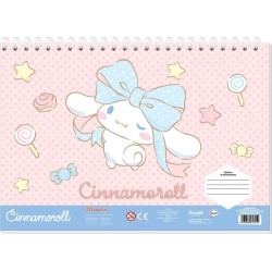 Diakakis imports Drawing pad 23x33cm 40 sheets self-stencil- 2 pages x 2 sheets cinnamoroll 000490300 5205698817519