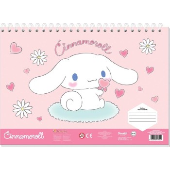 Diakakis imports Drawing pad 23x33cm 40 sheets self-stencil- 2 pages x 2 sheets cinnamoroll 000490300 5205698817519