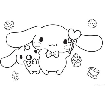 Diakakis imports Drawing pad 23x33cm 40 sheets self-stencil- 2 pages x 2 sheets cinnamoroll 000490300 5205698817519