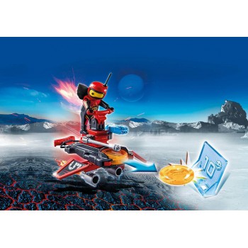 Playmobil Firebot Με Εκτοξευτή Δίσκων 6835 4008789068354