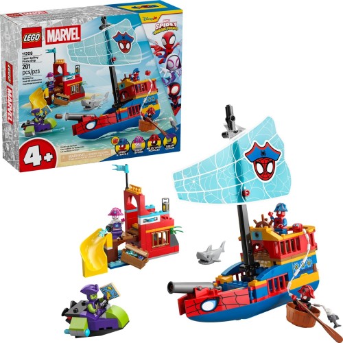 LEGO  Marvel Spidey And His Amazing Friends Πειρατικό Πλοίο Ομάδας Σπάιντι 11208 5702018063491