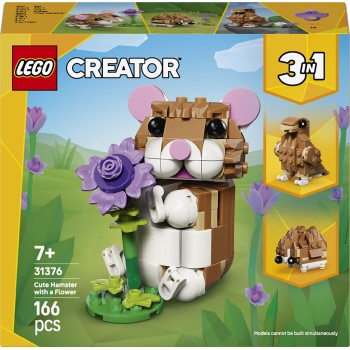 LEGO Creator Χαριτωμένο Χάμστερ με Λουλούδι 31376 5702018033197