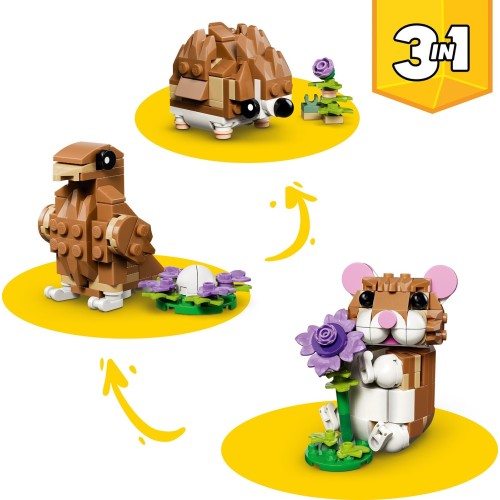 LEGO ® Creator 3 In 1 Cute Hamster With Flower  31376 5702018033197