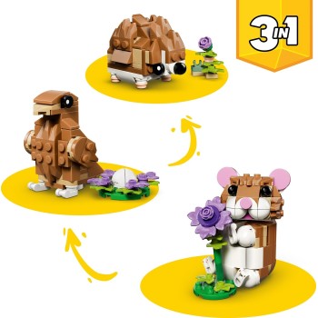 LEGO ® Creator 3 In 1 Cute Hamster With Flower  31376 5702018033197