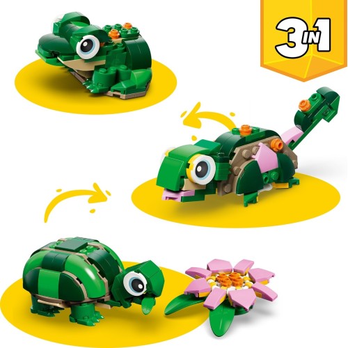 LEGO ® Creator 3 In 1 Turtle With Water Lily 31377 5702018033203