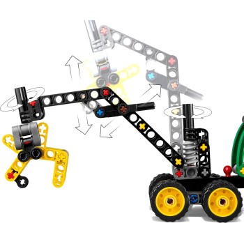 LEGO Technic Μηχανή Υλοτομίας με Τροχούς John Deere 1470H 42218 5702018035016