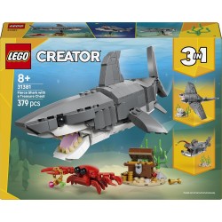 LEGO Creator Άγριος Καρχαρίας με Σεντούκι Θησαυρού 31381 5702018054741