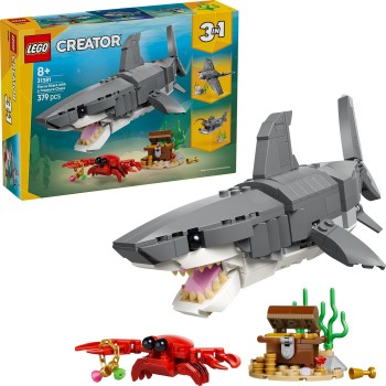 LEGO Creator Άγριος Καρχαρίας με Σεντούκι Θησαυρού 31381 5702018054741