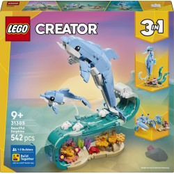 LEGO ® Creator 3In1 Sea Animals: Beautiful Dolphins 31385 5702018054796