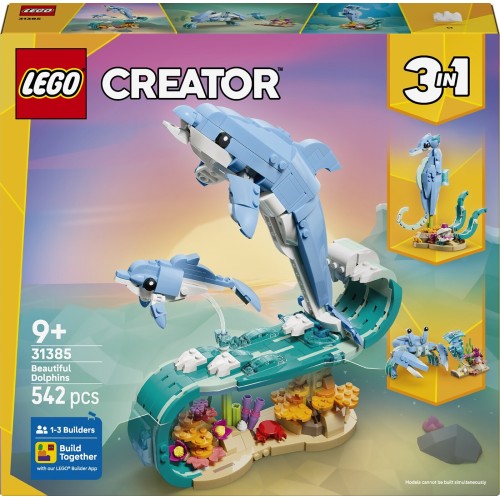 LEGO Creator Θαλάσσια Ζώα: Όμορφα Δελφίνια 31385 5702018054796